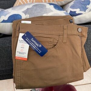 Dockers Tan Jean Cut Straight Fit Pants 34x32 - New